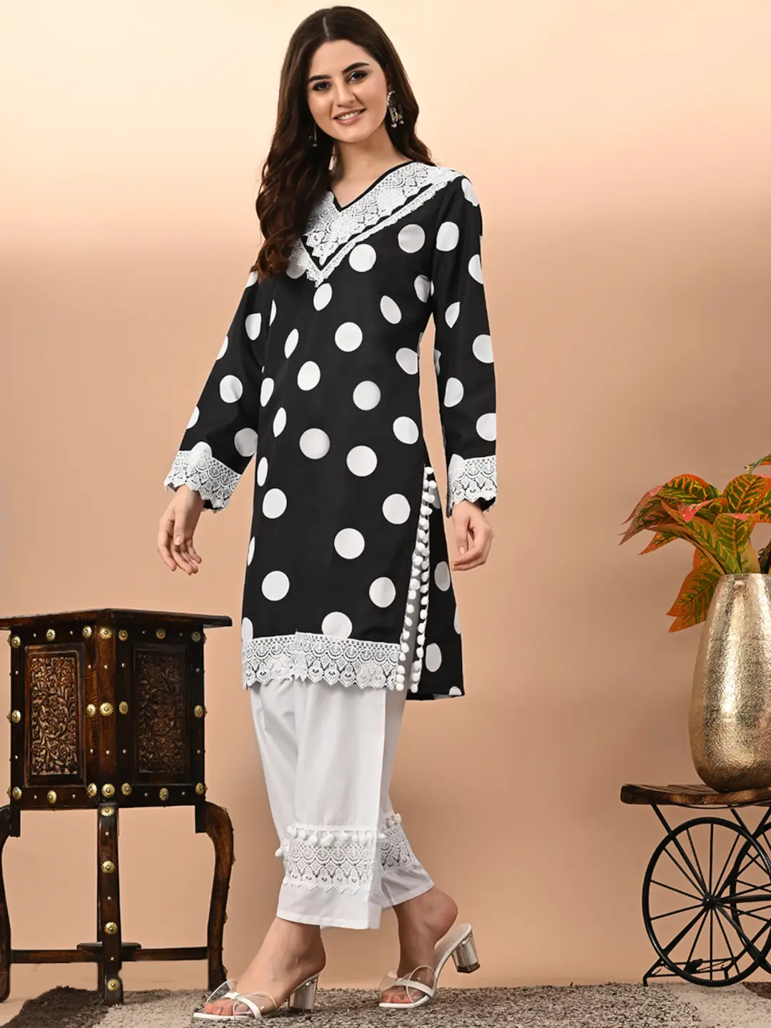 Polka dots kurti designs 2019 hotsell